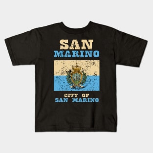 Flag of San Marino Kids T-Shirt